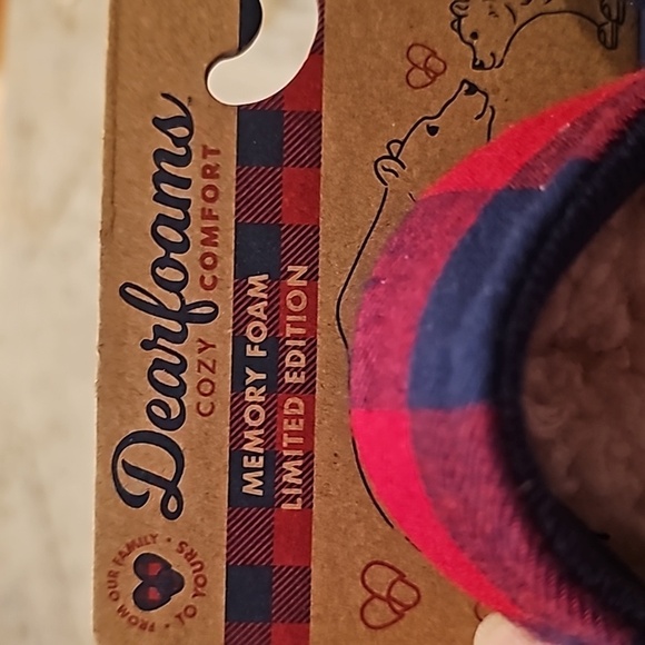 Dearfoams Baby Bear Toddler Kids Slippers Memory foam - Picture 5 of 6